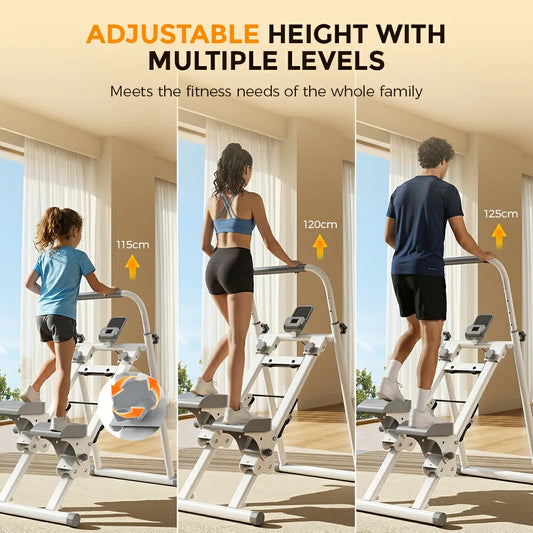 Different users experience FORMILL treadmill, bike, rower and climber indoors